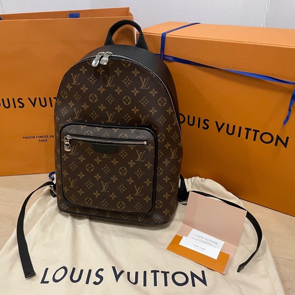 Louis Vuitton Monogram Macassar Josh Backpack *Authentic* - Picture 1 of 9